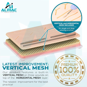 2025 Kit de pratique de suture avec tampon de suture et 6 outils pour la pratique et l'apprentissage de la chirurgie 18 instruments médicaux - Product Image 2