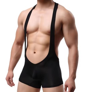 OEM ODM Custom Logo Men <strong>Gay</strong> Sexy Wrestling <strong>Singlet</strong> Low Back Open Back Bodysuit Exotic Erotic Bulge Pouch Factory Underwear - Product Image 6