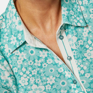 Verano de las mujeres Casual Slim Fit para la camisa Polo Transpirable y Color sólido Impreso Patrón Sublimación Ropa de mujer para la venta - Product Image 4