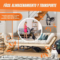 Vélo stationnaire pliant EVEREST Mobiclinic avec écran LCD à 8 résistances réglables Siège réglable à 4 positions pour le fitness