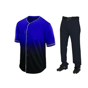 เสื้อเบสบอลติดกระดุมเสื้อกางเกงขายาว - Product Image 1