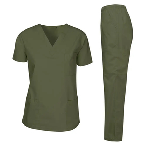 Nueva llegada Unisex Médico Scrub Set Enfermeras resistentes a las arrugas de manga corta Último uniforme de hospital para mujer y hombre - Product Image 1