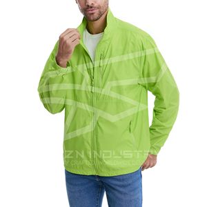 Nueva chaqueta cortavientos de moda de manga larga con diseño personalizado para hombre, chaquetas cortavientos de nuevo estilo para hombre - Product Image 5