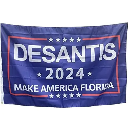 3x5 미국 2024 선거 캠페인 미국을 다시 가져 가라 론 Desantis 100% 폴리 에스테르 미국 대통령 깃발 양면 인쇄
