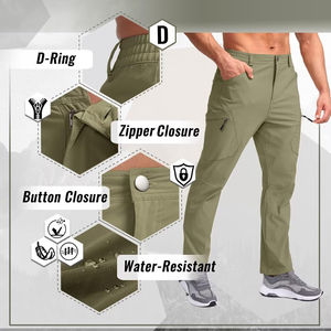 Durable mens Softshell pantalones a prueba de viento impermeable senderismo trekking camping pantalones transpirable invierno al aire libre casual moda desgaste - Product Image 5