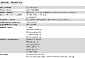 Gland de câble de barrière de compression de fournisseur indien pour la sécurité augmentée ou les utilisations souples dans dangereux disponible au meilleur prix - Product Image 4