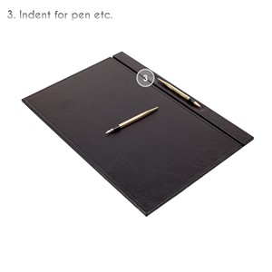 Sous-main en cuir avec couvercle Accessoires et fournitures de bureau Organisateur de bureau et de tiroir avec un design élégant - Product Image 4