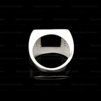 Bestseller 925 Solid Silver Herren ring 10x12mm Krone Rechteck Zirkon Semi Mount Blank Lünette Einstellung Custom Logo Schmuck