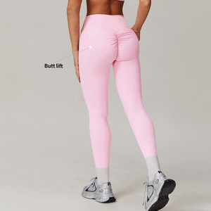 Leggings de gym personnalisés, pantalon de yoga pour le levage des fesses, taille élastique, vêtements de sport, leggings de yoga pour femmes - Product Image 3