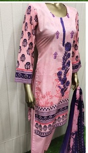 Ladies Plus Size Summer Dresses Pakistan Solid Pattern Vêtements pour femmes Readymade Sweaters Embroidery Shalwar Kameez Suits - Product Image 5