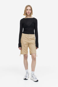 Pantalones cortos Cargo para hombre, informales, de verano, de lona de algodón, no tejidos, impermeables, de secado rápido, transpirables, para exteriores, con logotipo personalizado, servicio OEM - Product Image 4