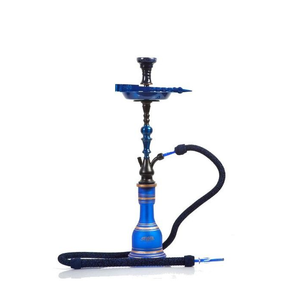 Trendy Hookah Shisha Juego completo con cuerpo de acrílico Manguera suave Piezas de aluminio Logotipo personalizado Chicha de vidrio Estilo elegante de alta calidad - Product Image 4