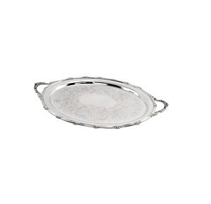 Bandeja de servicio de acero inoxidable con bandeja de plata pulida de la más alta calidad - Product Image 1