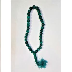 Rosario Islámico Indio Tasbih, Cuentas de Oración Hechas a Mano de Resina Ecológica, Redondas, Color Personalizado, Zona de Arte Creativo - Product Image 1