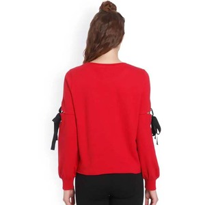 Nueva sudadera de invierno, camisa con diseño de logotipo personalizado, venta al por mayor, sudaderas de moda de Color rojo de calidad Premium para mujer 2025 - Product Image 2