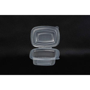 Conteneur alimentaire ovale à couvercle articulé en PP de 250 cc, 15 paquets x 50 pièces, B2B - Product Image 3