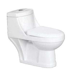 Ensemble de toilette en céramique monobloc moderne Offre Spéciale S-Trap Water Closet Flush P-Trap Raccords pour la maison et l'hôtel, y compris la télécommande - Product Image 3