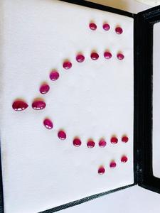 ทับทิมทับทิมทับทิมทับทิมธรรมชาติคุณภาพทรงรีตัดหลวมอัญมณีทำด้วยมือสำหรับทำเครื่องประดับได้รับการรับรอง IGI สีแดงสินค้าจำนวนมาก - Product Image 5