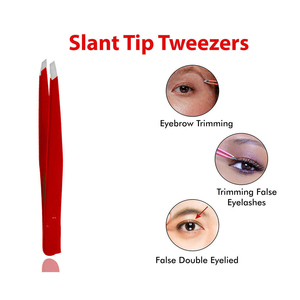 Pinzas de cejas de belleza negra con logotipo personalizado de alta calidad para depilación directa de mayorista confiable pinzas de cejas - Product Image 4