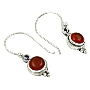 Vintag Vintage 925 Silver Drop for Women Featuring Carnelian Topaz Amethyst Turquoise Quartz Diamond Gemstones Rose Gold - Product Image 2