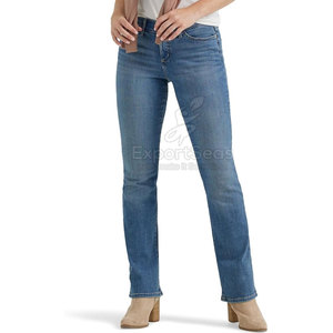 Slim Fit Your Own Logo Venta caliente Mujeres Jeans Pant En New Stock Online Best Selling Women Jeans Pants - Product Image 4