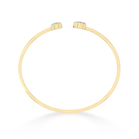 Pulsera Ajustable de Ópalo Etíope Chapada en Oro Sólido de 18K de Acabado Premium, con Engaste de Cabujón en Forma de Pera, Diseño Moderno Hecho a Mano