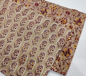 Jaipur Main Bloc Imprimé 100% Coton Tissu Fabriqué À La Main Patrimoine Traditionnel Écologique Respirant Bloc Imprimer Coton Tissu - Product Image 1