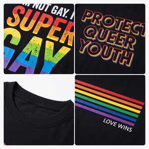 Camiseta Personalizada con Eslogan del Orgullo LGBT 100% Algodón para Hombre, Unisex, Informal de Verano - Product Image 4