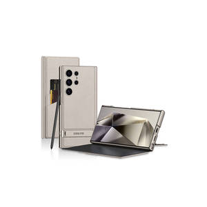 Étui à rabat en similicuir premium pour Samsung Galaxy S24 Ultra, multifonctionnel, porte-cartes, béquille, protection de l'appareil photo, 14 Plus - Product Image 1