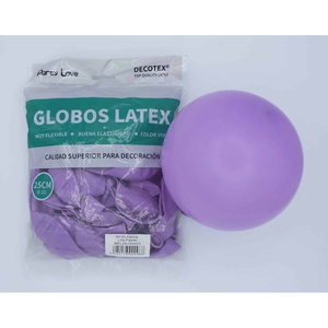 Palloncini in lattice Party Love 25 cm lilla pastello 50 pezzi decorativi - Product Image 1