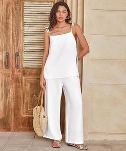 Ensemble haut et pantalon deux pièces de haute qualité, léger, coupe classique, vêtements décontractés - Product Image 3