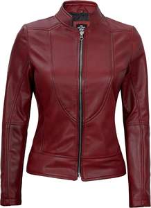 SAMAVIA Leather Jacket Women Trendy Real Lambskin Vintage Style Women's Leather Jacket <b>Genuine</b> Cow Leather Jacket For Women - Product Image 3