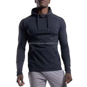 Sudaderas con Capucha de Forro Polar para Hombre, Talla Grande, Invierno, Algodón/Fibra de Bambú de Alta Calidad, Antipilling, Diseño con Bolsillos, Personalizadas, Venta al Por Mayor ODM OEM - Product Image 4