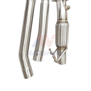 Tubo de Escape MATCHWAY de <span class=keywords><strong>3.5</strong></span> Pulgadas, Acero Inoxidable 304, para VW Golf MK7 MK7.5 GTI Jettle Seat Leon Cupra 5F/RS 5E <span class=keywords><strong>TFSI</strong></span> Audi <span class=keywords><strong>A3</strong></span> 2013+ - Product Image 5