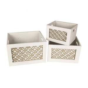 Boîte de rangement en bois personnalisée écologique, décorative, portable, cadeau et artisanat avec design mural, fabriqué en Inde - Product Image 3