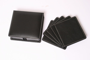 Juego de posavasos de cuero genuino hechos a mano de alta calidad, almohadilla de Metal cuadrada para cocina, comedor, proveedores mayoristas directos - Product Image 2