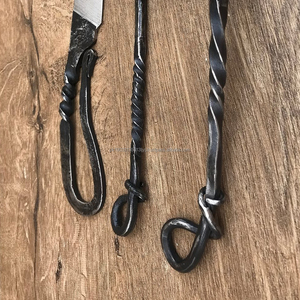 Cuchillo vikingo medieval hecho a mano para exteriores, cuchara, tenedor, regalo, ropa plana con bolsa de cuero, juego de cubiertos de alta calidad - Product Image 5