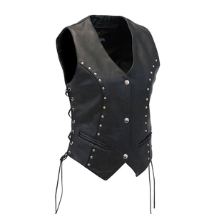 Chaleco de Cuero para Mujer de Alta Calidad, Resistente al Viento e Impermeable, Ecológico, Ropa de Calle de Invierno, Chaleco de Motocicleta - Product Image 2