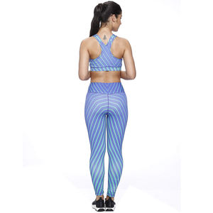 Nuevo diseño personalizado mallas de malla ropa de gimnasio mujeres ropa de Yoga deportes Fitness conjunto de Yoga Delgado - Product Image 2