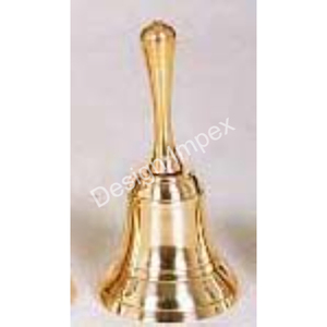 Campana de latón de calidad exclusiva con asa, suministros de fábrica, campana elegante, campana ligera de lujo para decoración navideña - Product Image 6