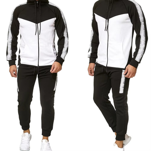 New Arrival Men's Casual Wear Tracksuits Long Sleeve Pullover Hoodie and Jogging <b>Trousers</b> 2 Piece Printed Winter Sets - Product Image 1