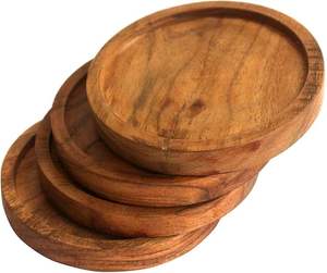 Posavasos de madera para bebidas Copa Bebida Posavasos de madera de mármol cuadrado redondo a precio muy bajo por HF CRAFTS - Product Image 1