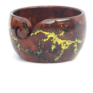 Cuencos de punto y ganchillo de resina elegantes con tallado de red y diseño Cuenco de hilo de resina hecho a mano ecológico - Product Image 2