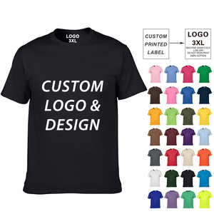 OEM Custom <b>Logo</b> Plus Size Clothes T Shirt for Men Custom Printing Round Neck Blank Short Sleeve 100% Cotton Plain Men T Shirt - Product Image 6