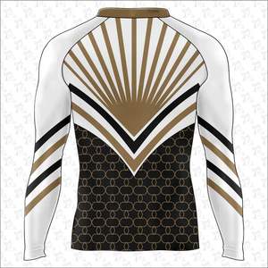 การป้องกันแสงแดดที่สะดวกสบายโลโก้ที่กําหนดเองที่มีความยืดหยุ่นและการออกแบบยามผื่นแห้งเร็วระบายอากาศกลางแจ้งยามผื่นแขนยาว - Product Image 6