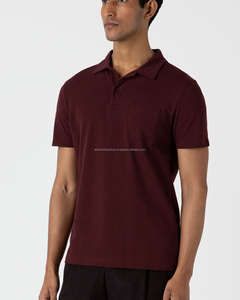 Jersey de manga corta ajustado para hombre de alta calidad, bordado de logotipo personalizado, patrón sólido para Polo para verano, talla XL - Product Image 2