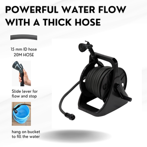 Japanese High Quality Plastic <b>Garden</b> Hose Reels with Powerful Nozzle Anti-UV & Anti-Corrosion - Product Image 2