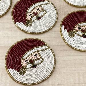 MS HANDICRAFT Handmade Classic Beaded <b>Coasters</b>-Portable Church & Religious <b>Drink</b> <b>Coasters</b> with Polyester Backing (4x4 Inch) - Product Image 3