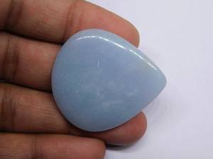 หิน Angelite ธรรมชาติ 100% พลอยหลวม Angelite แท้เกรดสูงสําหรับทําเครื่องประดับในราคาโรงงานขายส่ง OEM จํานวนมาก - Product Image 6