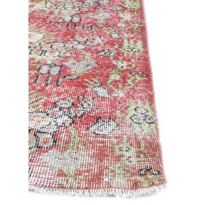 Tapis en laine vintage à motif floral, grande surface, noué à la main, rouge et orange, rectangulaire classique pour la maison et le couloir, pour adolescents - Pae-2129 - Product Image 4